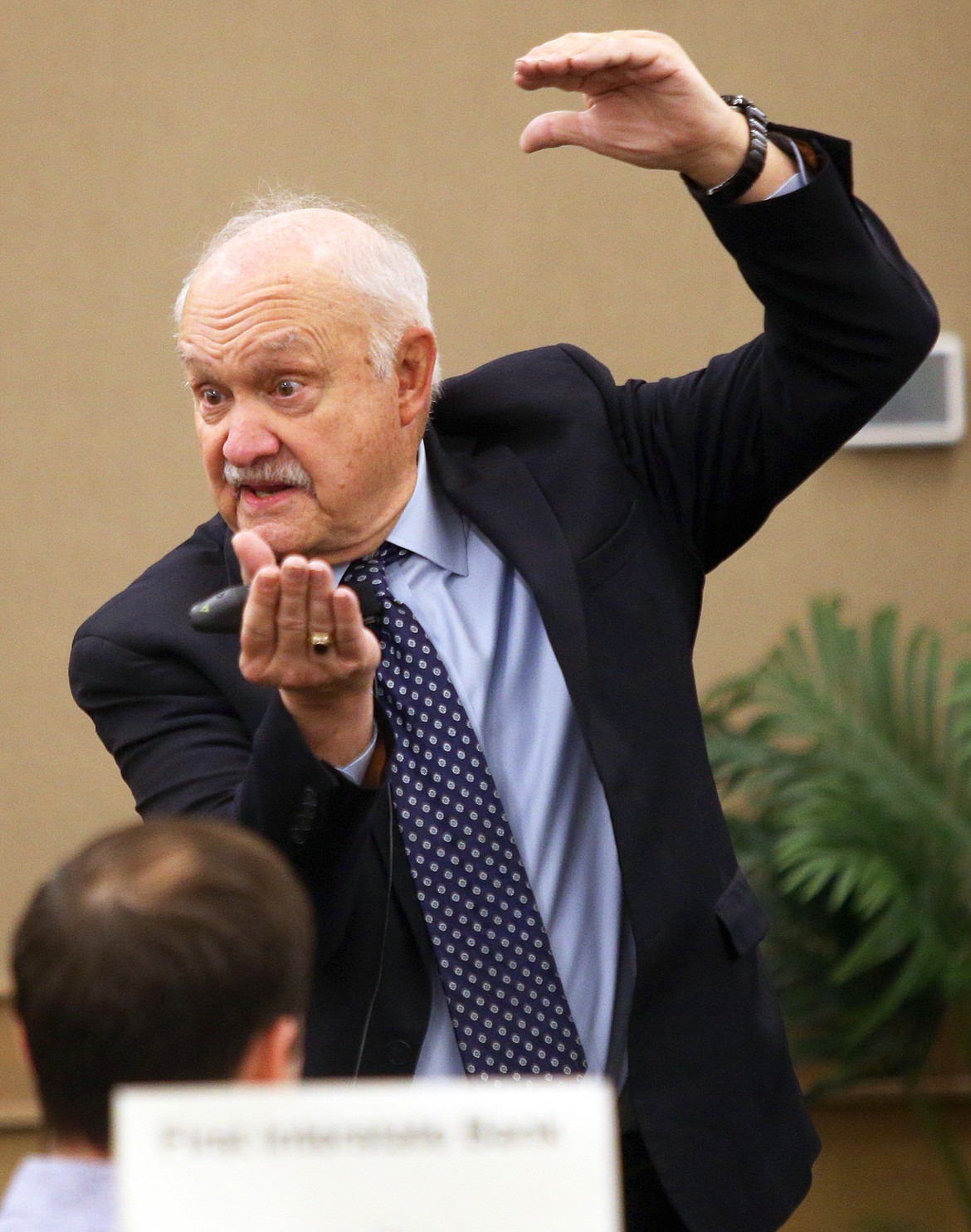 Economist John Mitchell gives his economic forecast for 2022 on Tuesday during a presentation before the Coeur d'Alene Regional Chamber at The Best Western Plus Coeur d'Alene Inn.