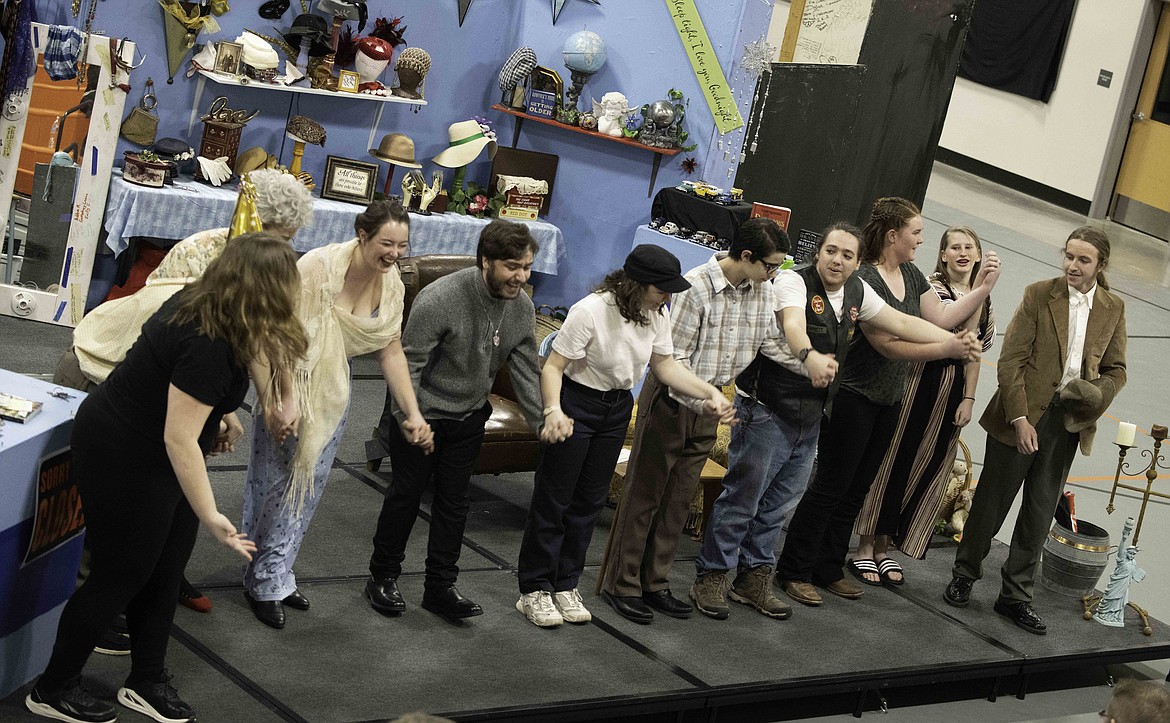 The cast of Plains High School's performance of "A Little Piece of Heaven." (Tracy Scott/Valley Press)