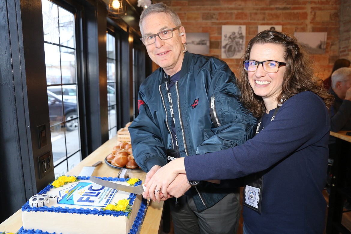 FLIC co-producers David and Jessica King celebrated a rollicking success for the 10th anniversary reception at Blodgett Creamery Coffee Saloon. (Courtesy of Steve Pickel Photography)
