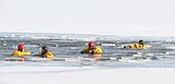 Ice rescue training at Hauser Lake