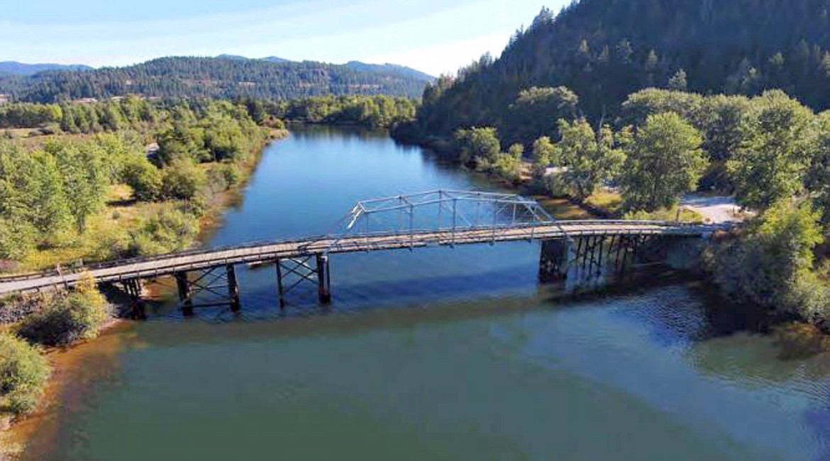 Photo courtesy East Side Highway District
An overview of the Springston Bridge on Anderson Lake Road over the Coeur d'Alene River. The bridge was closed Jan. 28.
