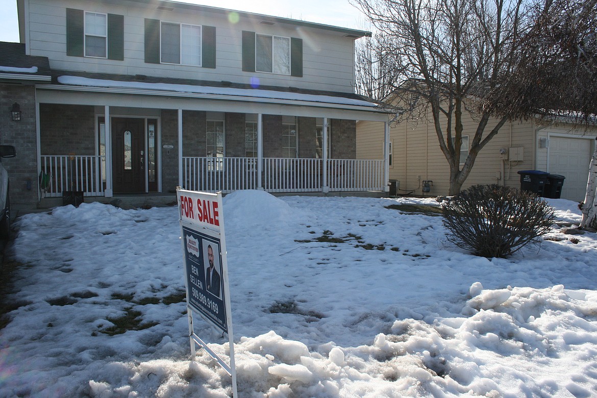 A house for sale is shown here on East Tanglewood Drive in Moses Lake.