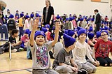 A sea of blue