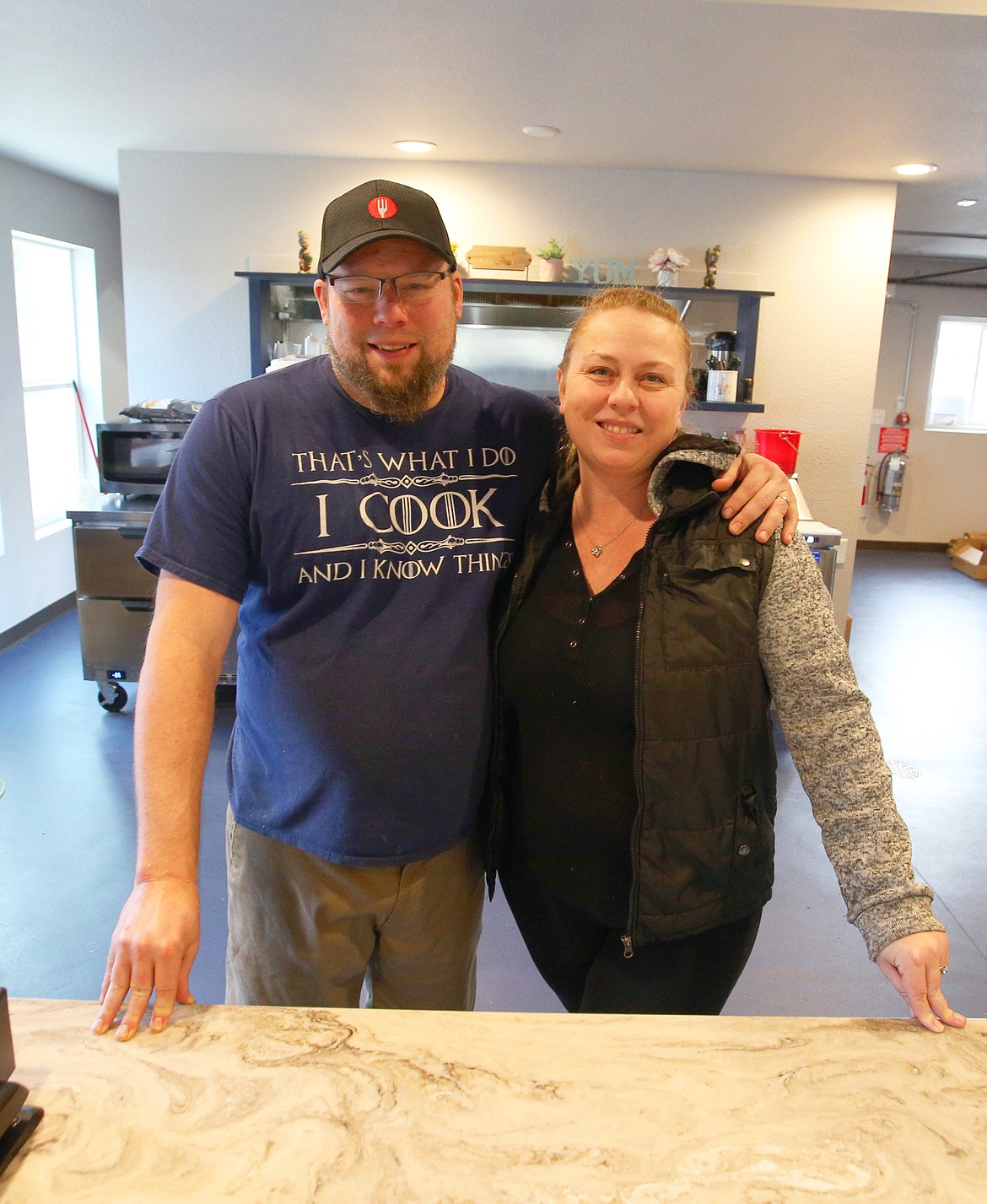 Nathan and Denise Schmidt are glad to have Schmidty's Burgers back open in Coeur d'Alene.