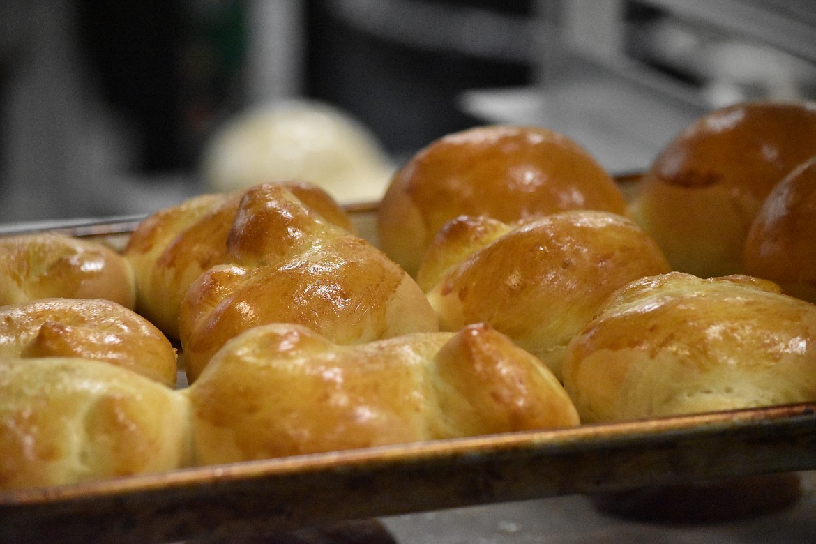 The freshly baked rolls made by one competitor at the SkillsUSA regional commercial baking contest held at CB Tech on Feb. 11.