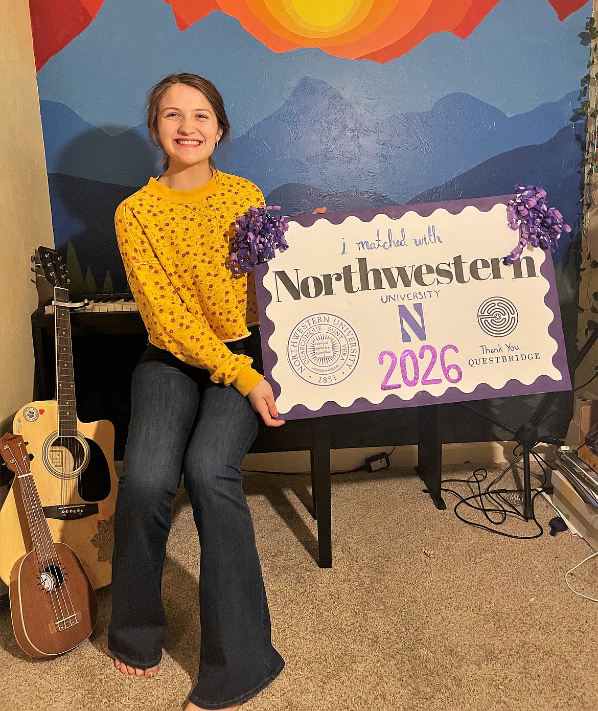 Brookelyn Slonaker recently accepted a full tuition scholarship to Northwestern University in Chicago, where she plans to study speech pathology. (Courtesy photo)