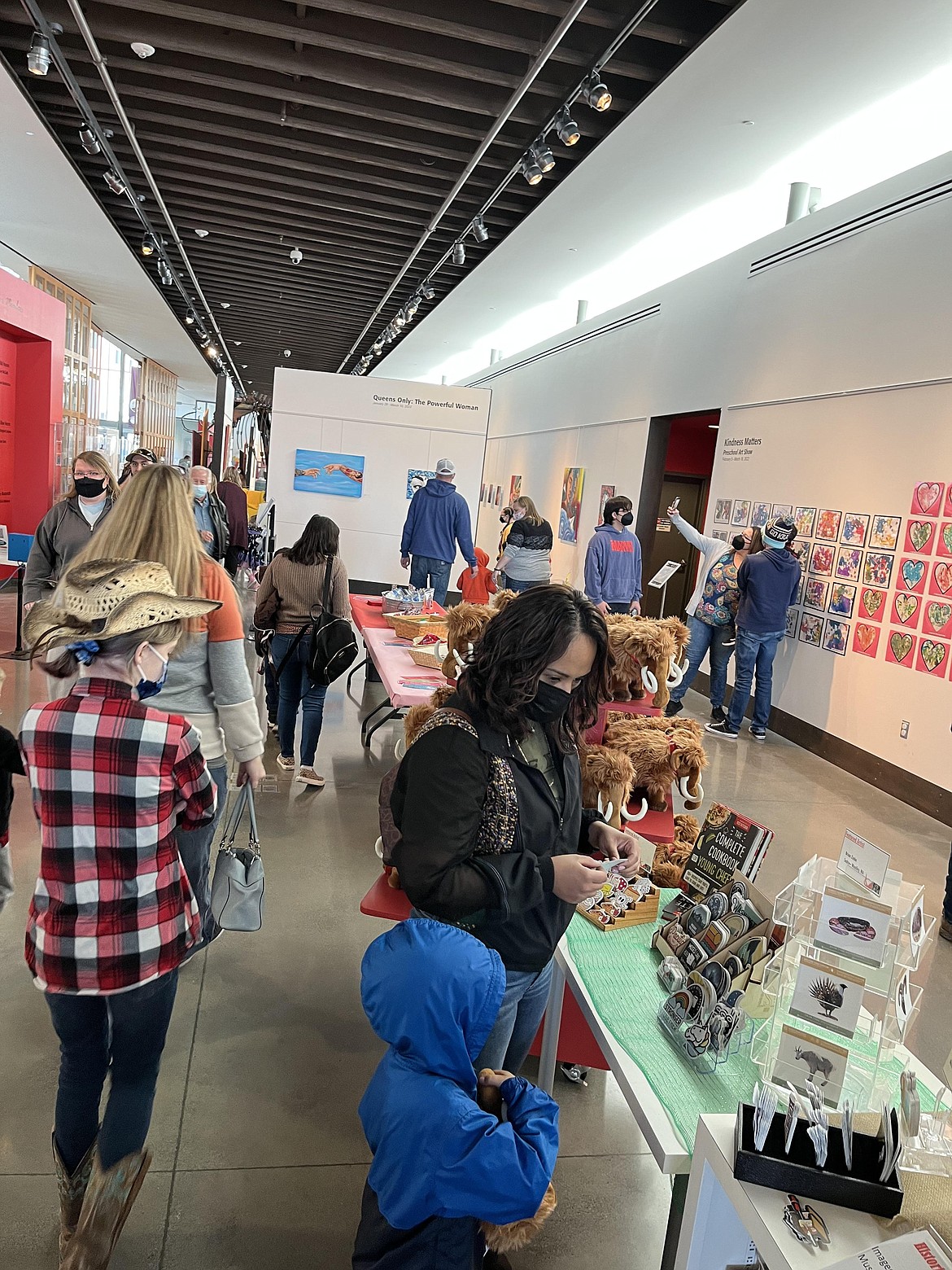 Families took the time to take selfies with their young learners and their artwork. They were also able to peruse the other displays at the Moses Lake Museum and Art Center.