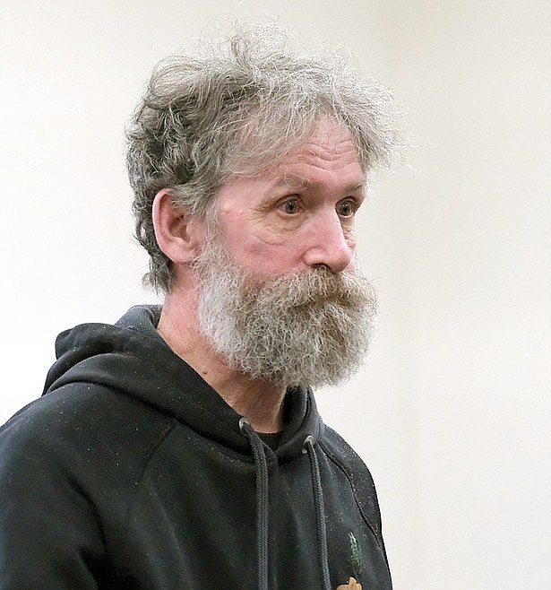 Scott Kirkedahl at his Feb. 7 sentencing in Lincoln County District Court. (Paul Sievers/The Western News)