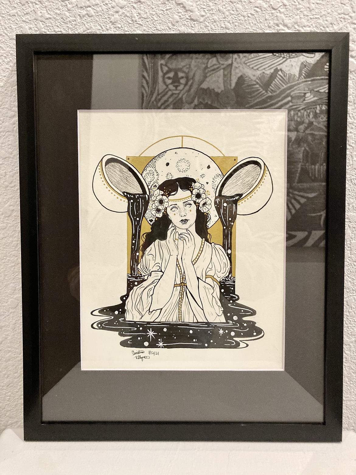 "Aquarius" by Christina Villagomez is listed for $150 at Emerge in downtown Coeur d'Alene, as part of the show "Continuum," which runs through March 5. HANNAH NEFF/Press