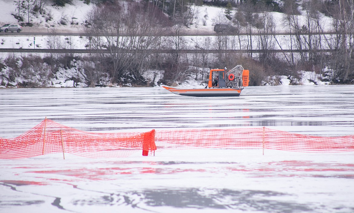 First responder training from Whitewater Rescue Institute wrapped up its two-day session on Thursday at Cocolalla Lake. Participants learned how to pull people and objects from under the ice in the event of a breakthrough. Self-rescue, teammate support and oil recovery techniques were also covered as part of the training.