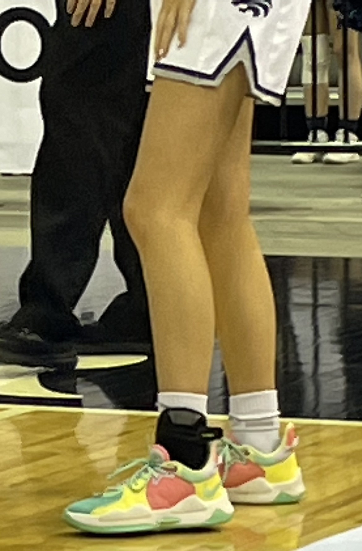 A Lake City player sets up for a play during the second half of Thursday's state 5A girls basketball tournament game at the Ford Idaho Center in Nampa.