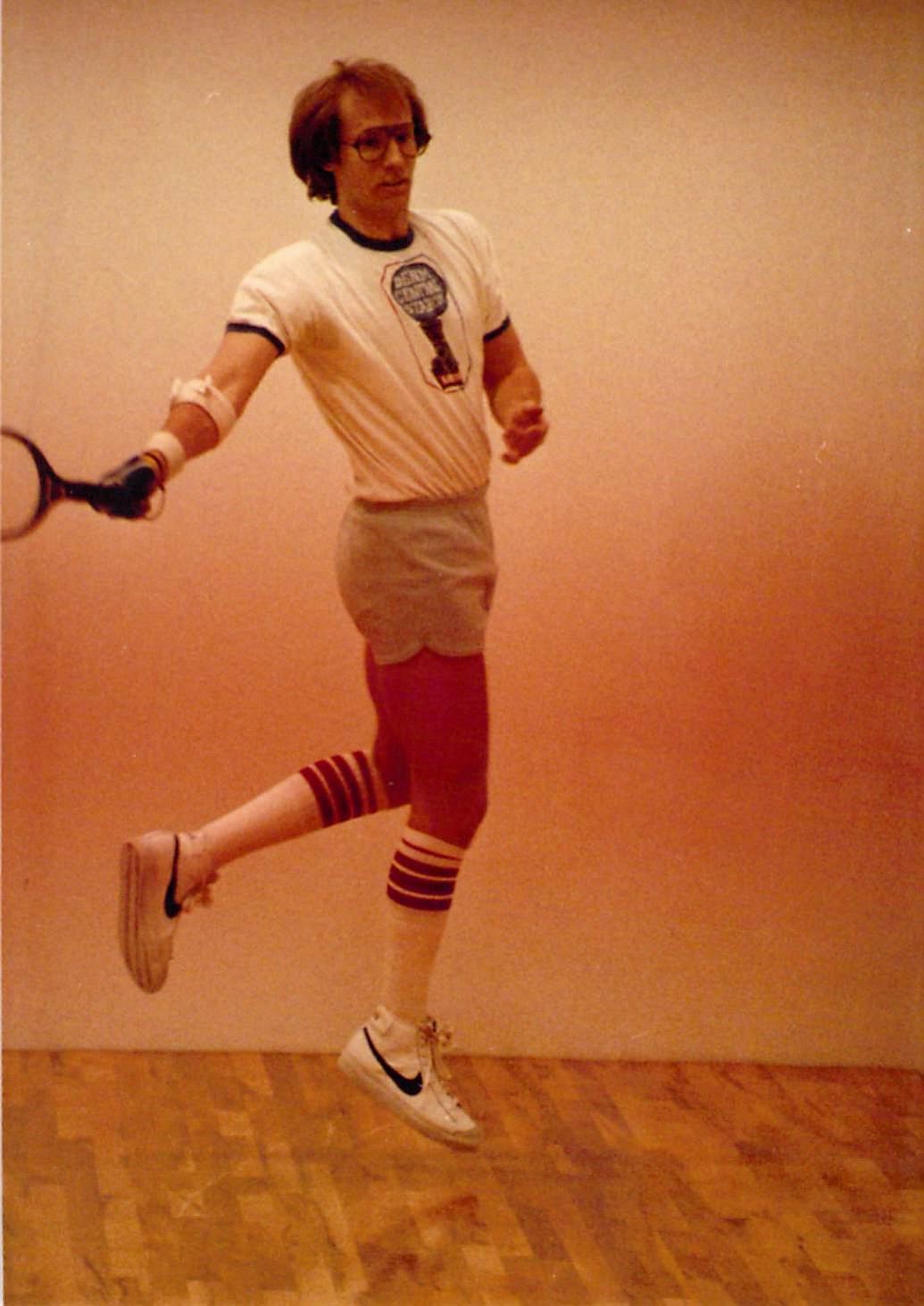 Racquetball pro Gary Retter was walking on air in '82.