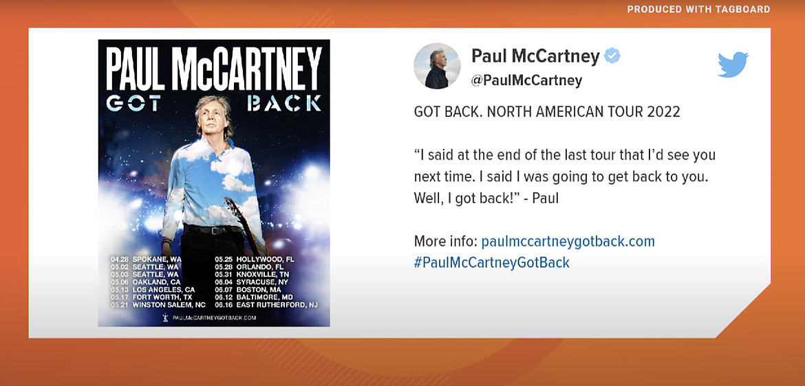 Paul McCartney to launch tour in Spokane Coeur d'Alene Press