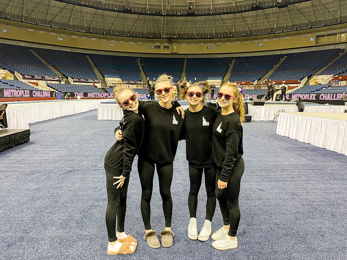 Courtesy photo
Avant Coeur Level 9s at the Metroplex Challenge in Fort Worth, Texas. From left are Eden Lamburth, Maddy Edwards, Jazzy Quagliana and Lily Call.