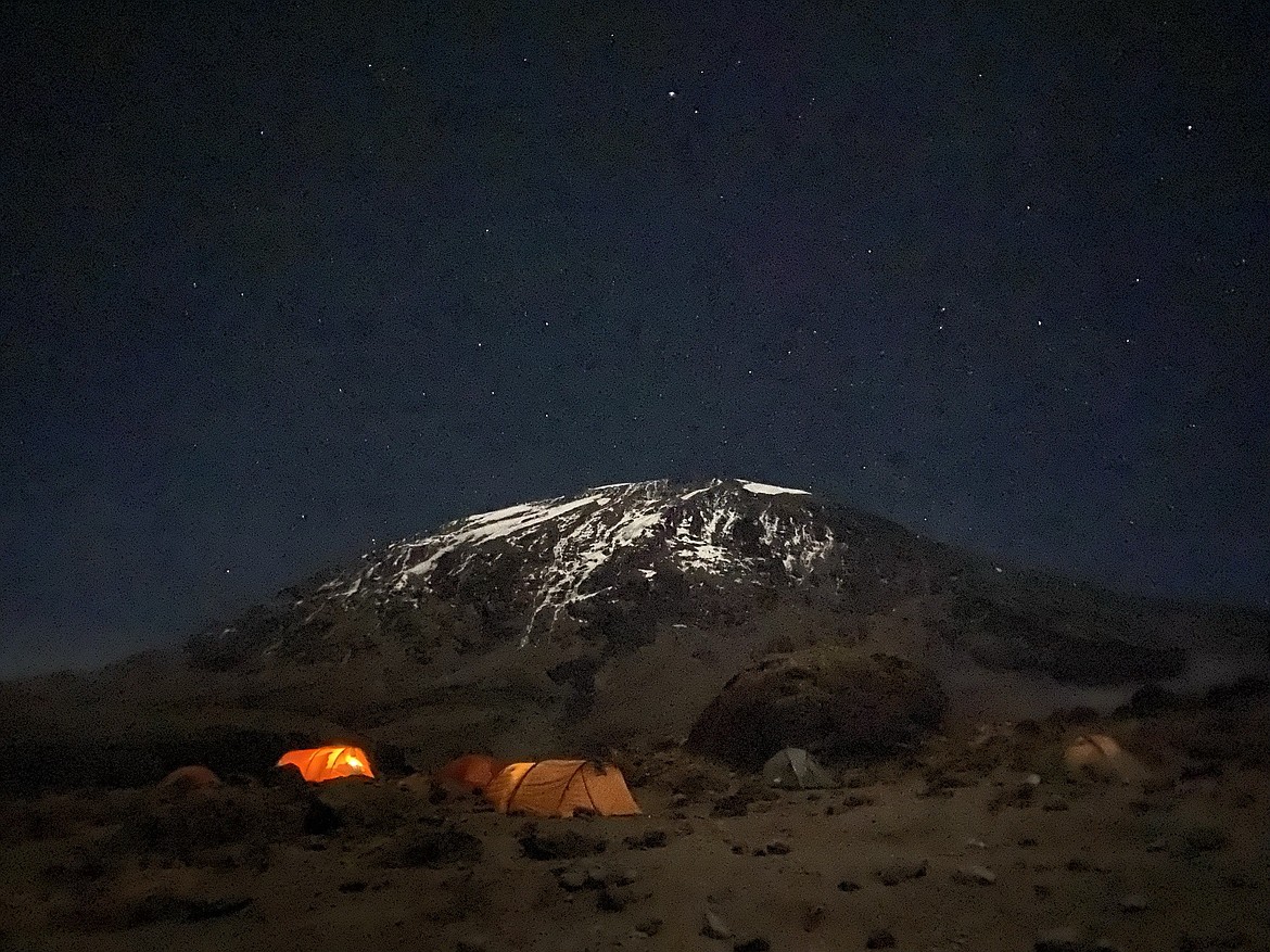 The team spent seven days on  Mount Kilimanjaro in Tanzania, Africa, the largest freestanding mountain rise in the world at about 19,340 feet. Photo courtesy of Marita Diffenbaugh