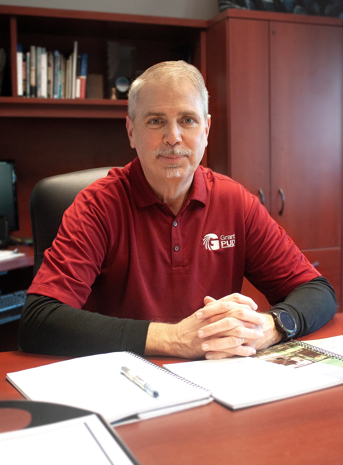 Grant County PUD General Manager Rich Wallen, pictured, got his introduction to power production through service in the U.S. Navy.