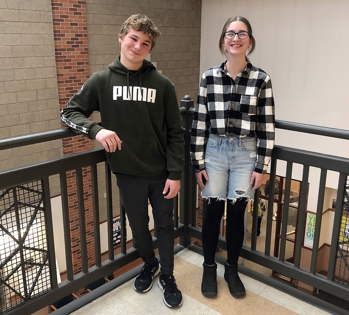 Whitefish Middle School students Sam Nissen and Nora Ide were recently selected for the prestigious All-Northwest choir. (Photo courtesy of Sky Thoreson)