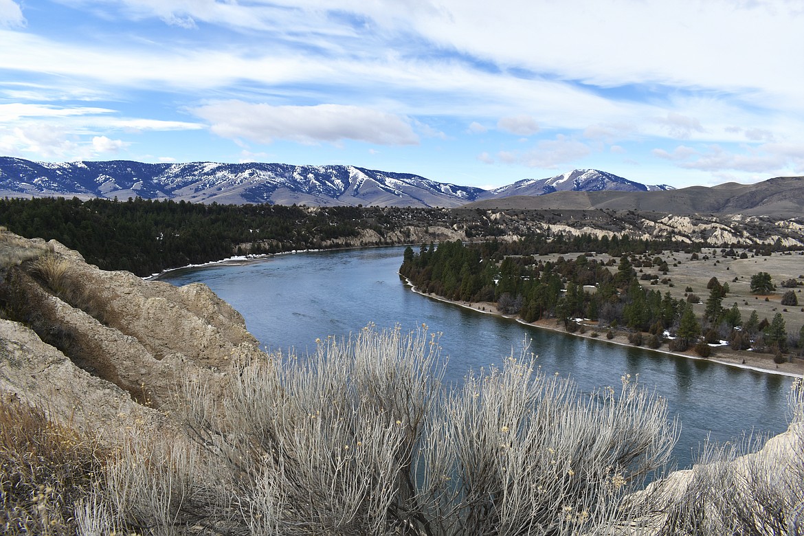 Remnants of winter remained Friday along the Flathead River near Sloan Road, southwest of Sloan’s Bridge, before snow returned to the area Sunday and Monday. The air is expected to remain frigid through at least Saturday, when temperatures should start warming again. (Emily Lonnevik/Lake County Leader)