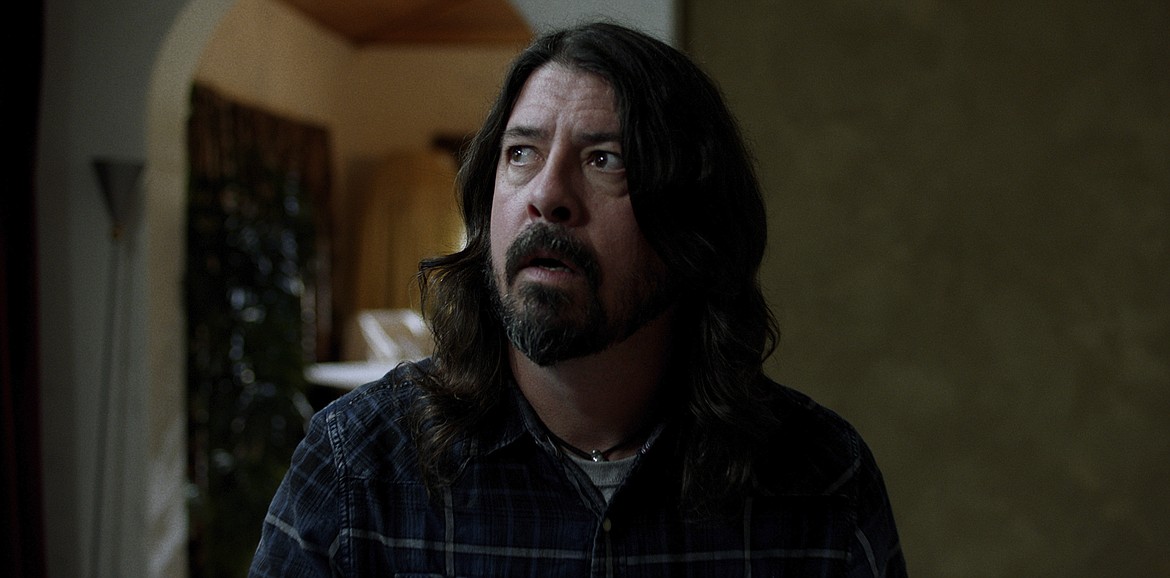 This image released by Open Road Films shows Dave Grohl in "Studio 666." (Open Road Films via AP)