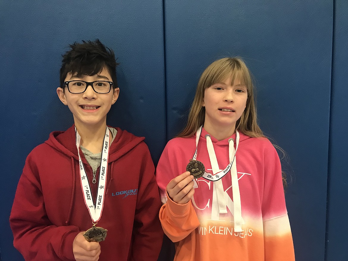 The Superior school spelling bee was held last week, with seventh-grader Liam Wheeler winning with the word "weird." Sixth-grader Ava White took second place. The county bee was slated for Monday night in St. Regis. (Photo provided)