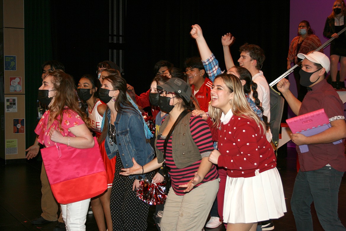 Students get back to school at East High in the Quincy High School production of “High School Musical.”