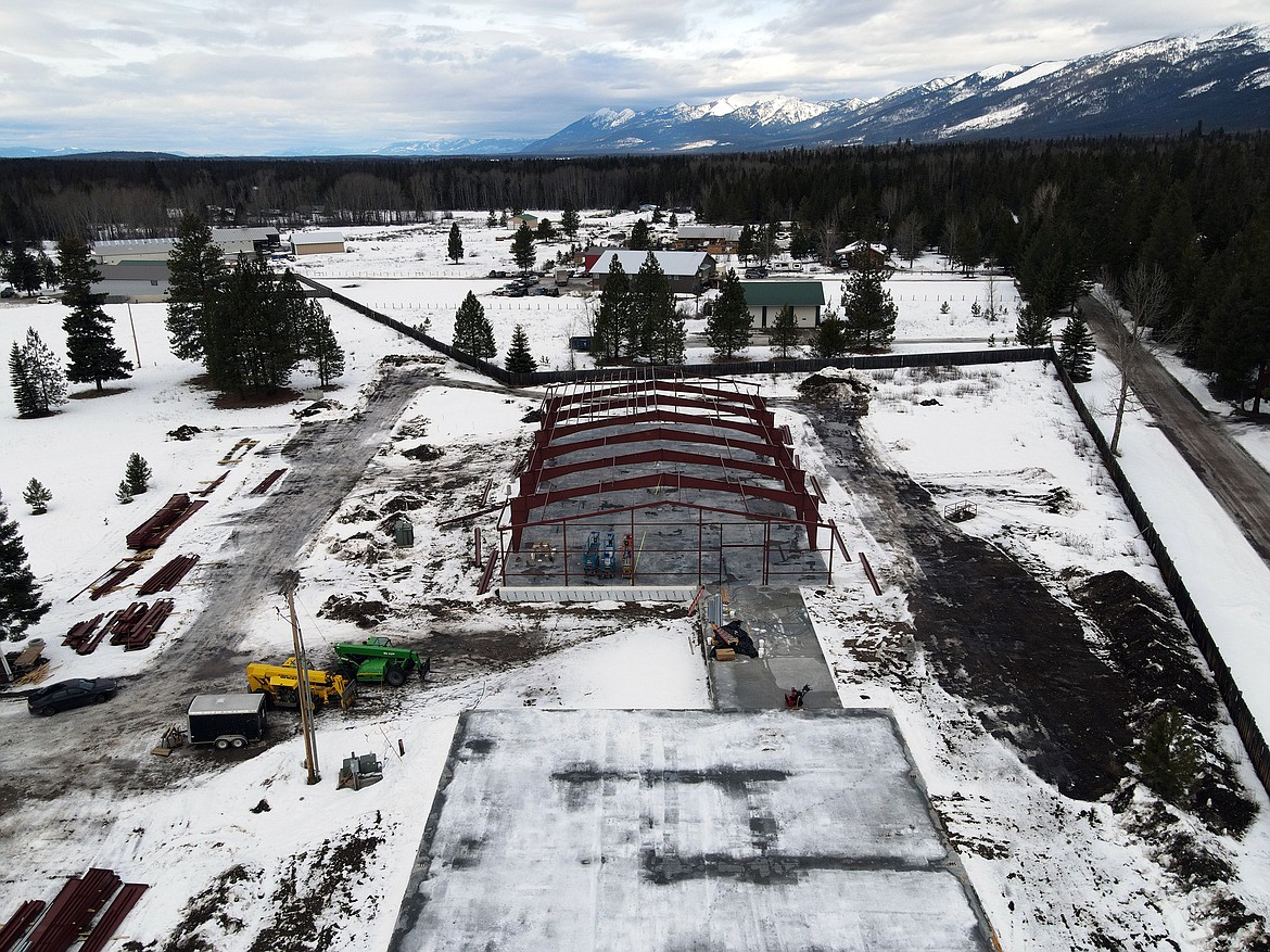 Construction continues on the $5 million expansion of Shield Arms in Bigfork. (photo provided)