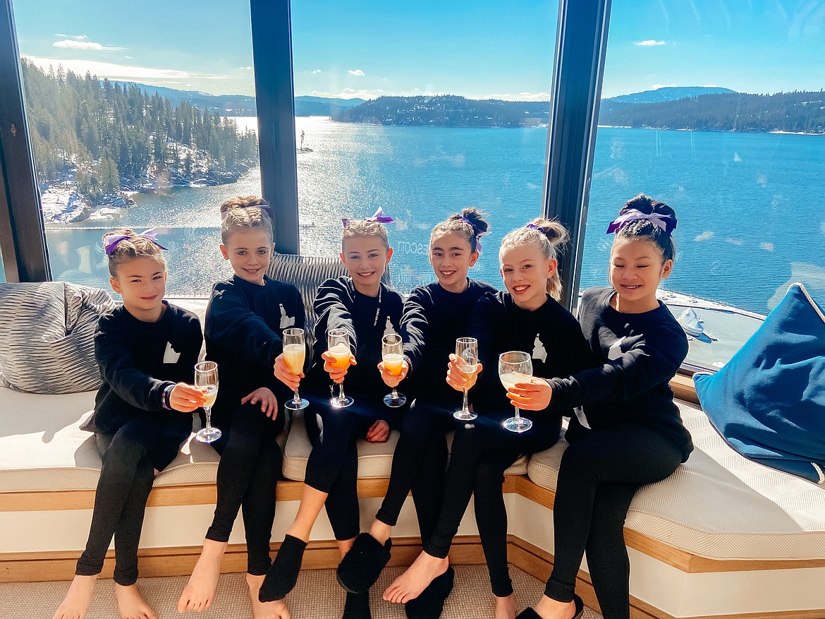 Courtesy photo
Avant Coeur Level 7s take 2nd Place Team at Great West Gym Fest at The Coeur d'Alene Resort last weekend. From left are Georgia Carr, Claire Traub, Sophia Elwell, Addyson Prescott, Avery Hammons and Jeralyn Norris.