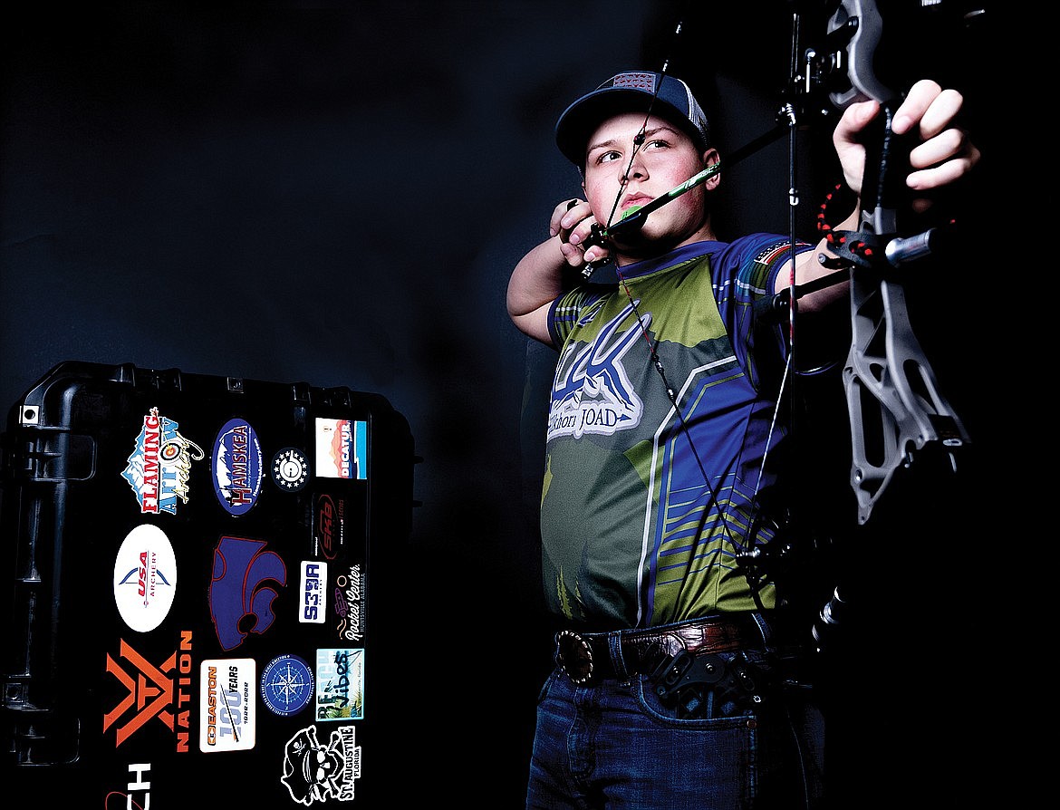 Cody Williamson of Columbia Falls is competing the competitive archery circuit nationwide. (Chris Peterson/Hungry Horse News)