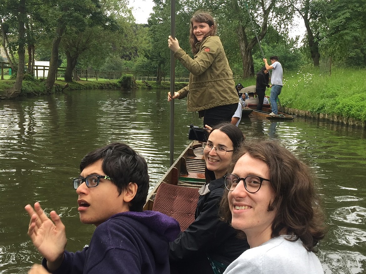 Punting at Oxford.