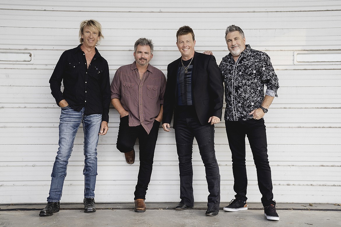 The band Lonestar (from left, Keech Rainwater, Michael Britt, Dean Sams and Drew Womack) will perform in concert Aug. 18 during the Grant County Fair.