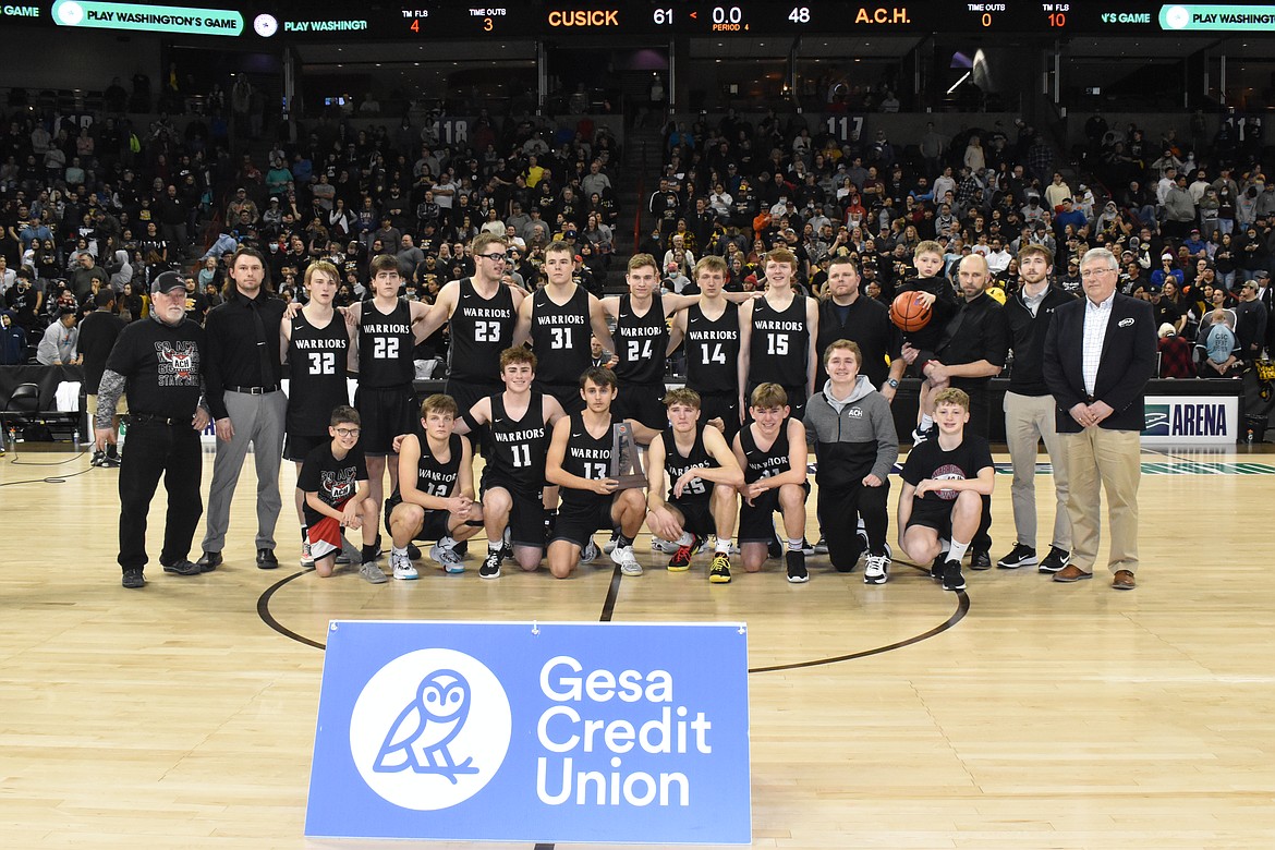 The Almira/Coulee-Hartline Warriors placed second at the WIAA State 1B boys state tournament on March 5 at the Spokane Arena. They finished their season with 20 wins under their collective belt.