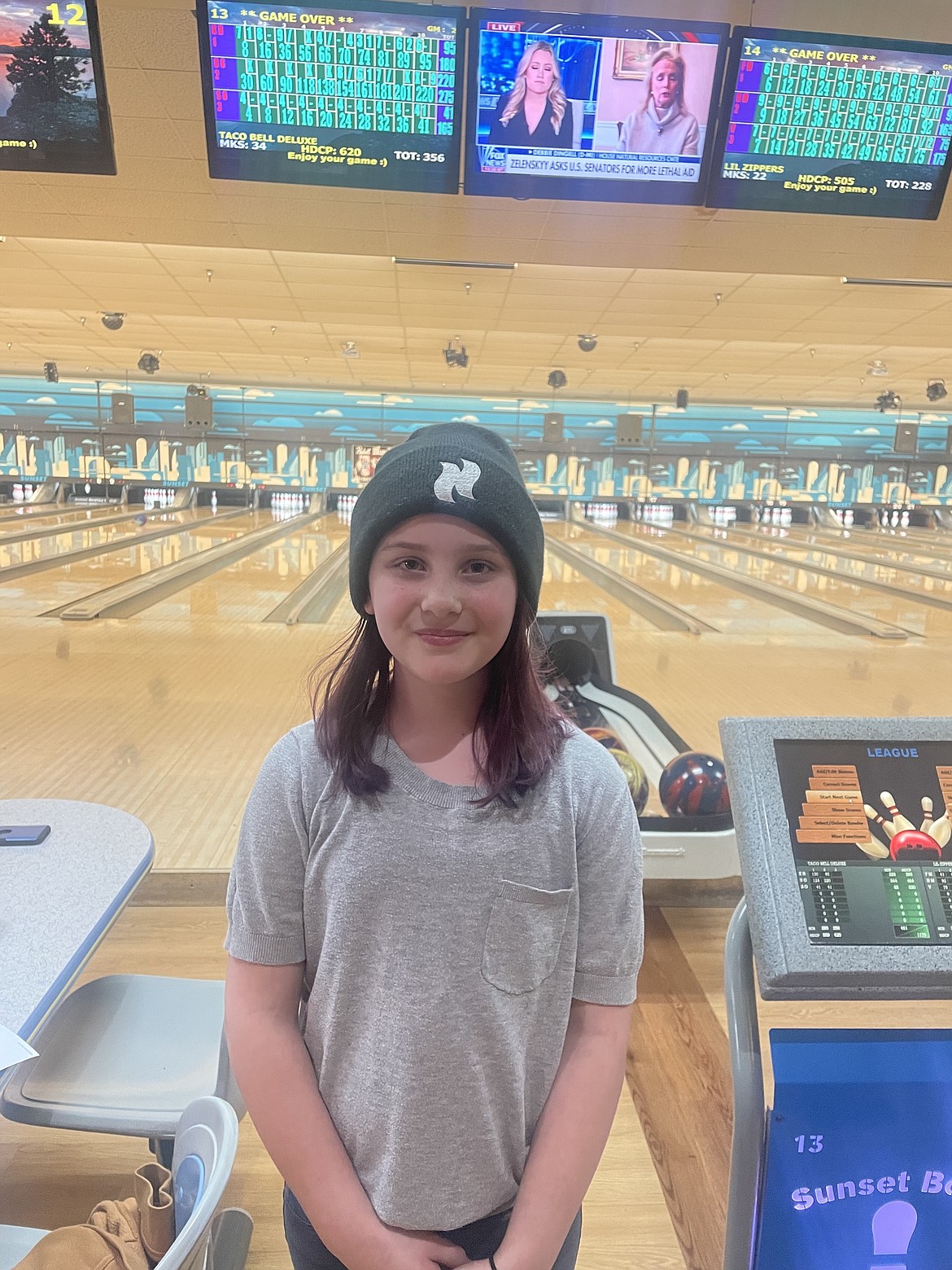 Courtesy photo
Rosy Gallegos, 9, rolled a 220 game in the Preps division at Sunset Bowling Center recently.