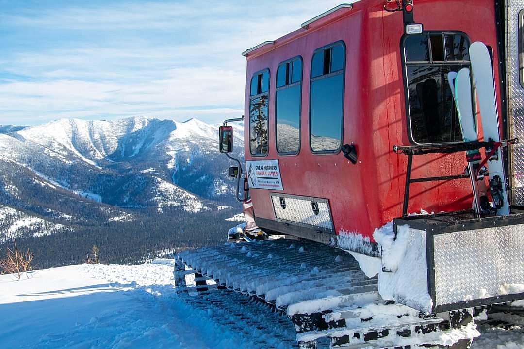 A custom-built powder cat looks out over Stillwater State Forest (courtesy photos).