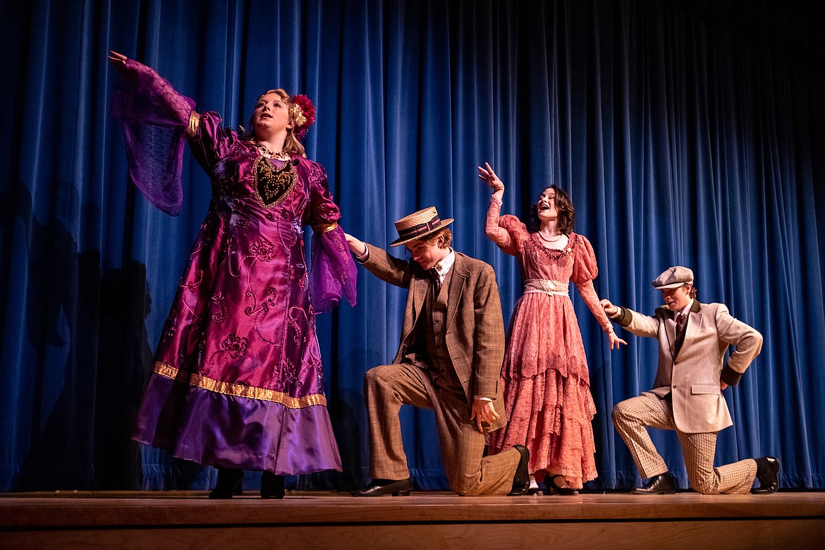 The show took months to produce and was a hit with the audience. From left is Madelyn Day, Quinn Clark, Kathleen Keith and Lucas Counts.