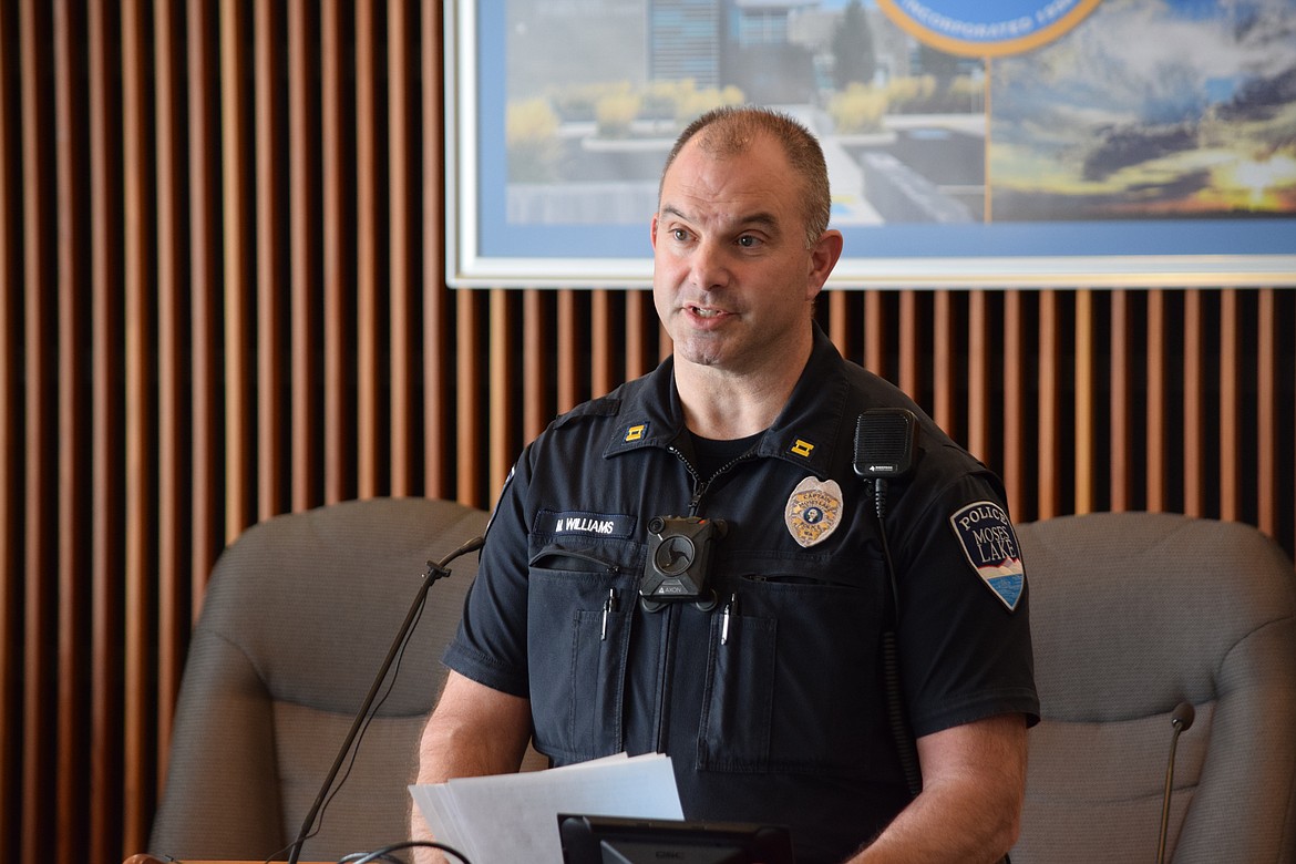 Moses Lake Police Cpt. Mike Williams giving details on the arrest of Juan Gastelum, who was taken into custody by police in Hermiston, Ore., Wednesday evening and charged with the rape and murder of Yanira Cedillos, was reported missing on March 4.