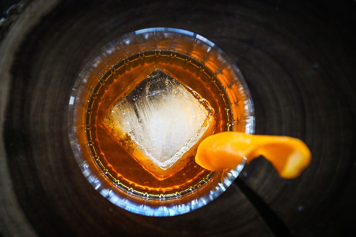 An Apple Cider Old Fashioned at Alchemy Lounge in Kalispell on Wednesday, March 9. (Casey Kreider/Daily Inter Lake)