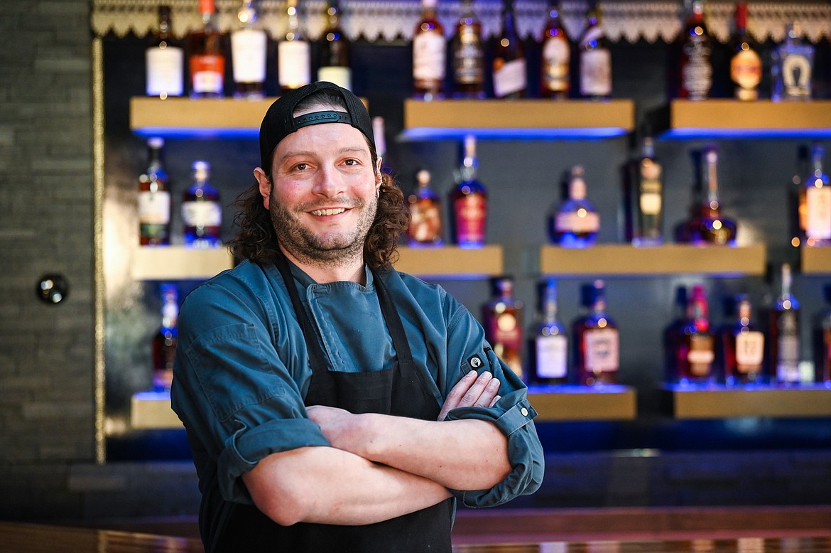 Chef Keefe Carvelli at Alchemy Lounge in Kalispell on Wednesday, March 9. (Casey Kreider/Daily Inter Lake)