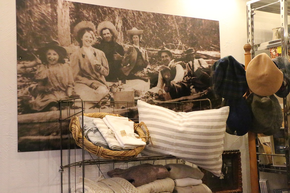 One of the Bonner County Historical Museum's extensive collection of photos serves as a focal point at the new Museum Guild, part museum gift shop and part museum annex.