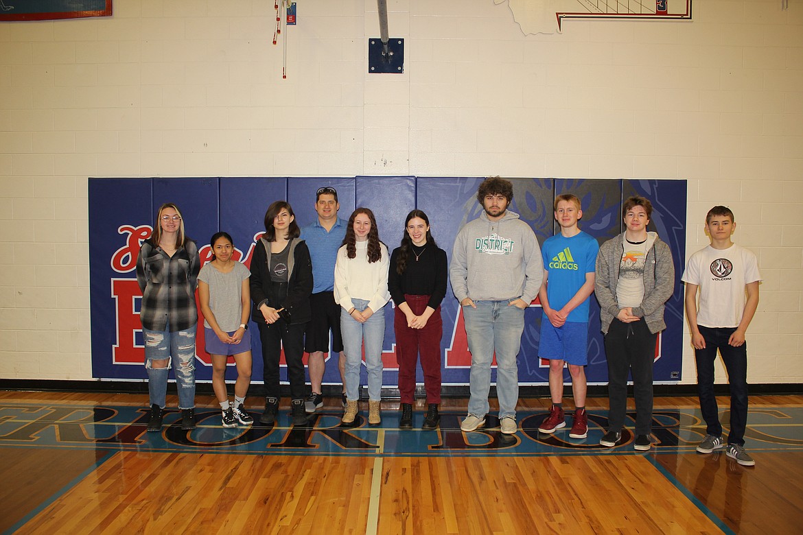 Superior students Victoria Tinker, Grace Shipman, Lorayna Pittsley, Jeff Schultz, Kylie Quick, Mollie Patko, Wyatt Haworth, Owen Doyle, William Buchanan and Micah Acker.