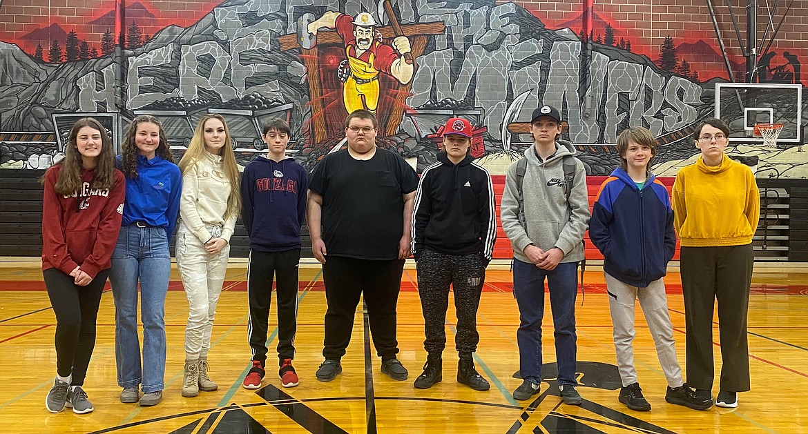 The Wallace golf team pictured from left are Jasmine Korasick, Kendra Korasick, Maddison White, Jordan Guardipee, Oliver Schmidt, Tristan Reed, Caiden Sabala, Gage Wood and Tia Walters.