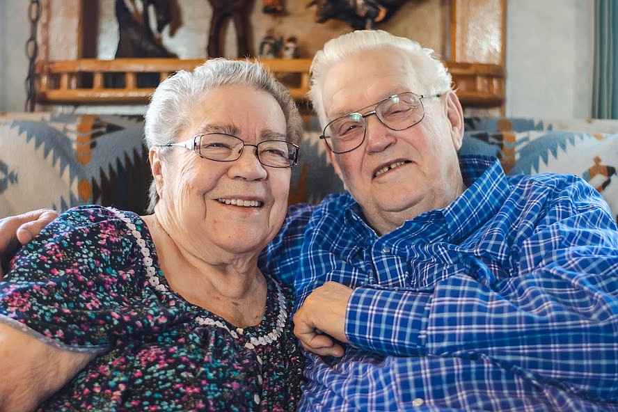 Norma (left) and Kay L. Lybbert (right) will celebrate their 70th anniversary later this month. The pair was married in 1952 and while it hasn’t always been easy, they’re still happily married seven decades later.