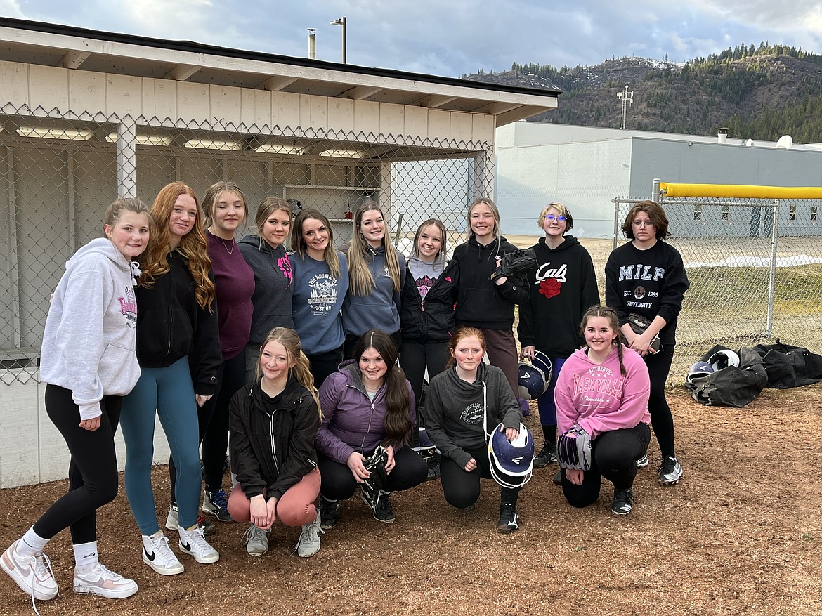 The Kellogg High School softball team pictured from left (back row) is Alex Karst, Kelty Kulin, Charlie McDaniel, Allisun Hinkelmann, Kalyca Card, Kadyn Williams, Olivia Ault and Pearl Willer. Front row: Brianna Clapper, Zoie Brenier, Kyanna Parks and Bella Heinrich. Not pictured: Macy Jerome and Jainah Helkey.