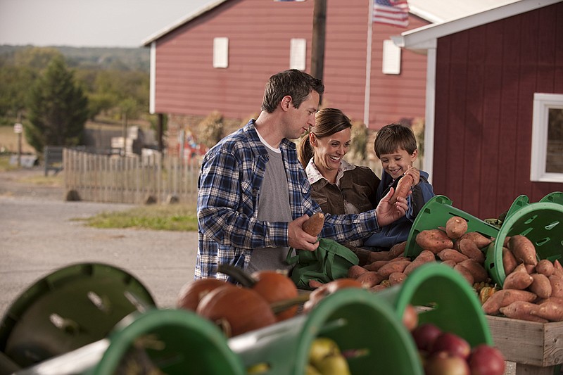 While they may not shop at farmers markets like this family, school districts will be able to source locally if they are successful in applying for a new grant program from the USDA.