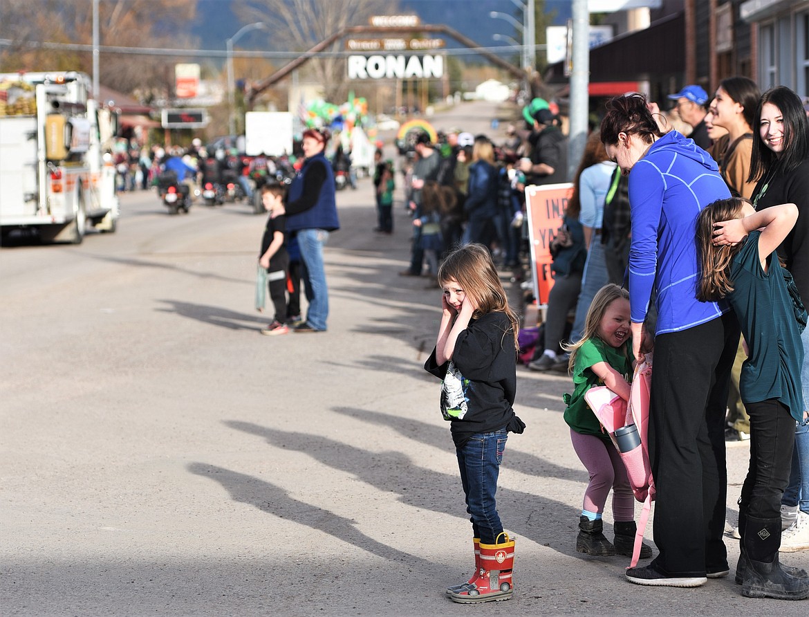 The 2022 St. Patrick's Day parade down Main Street in Ronan. (Scot Heisel/Lake County Leader)