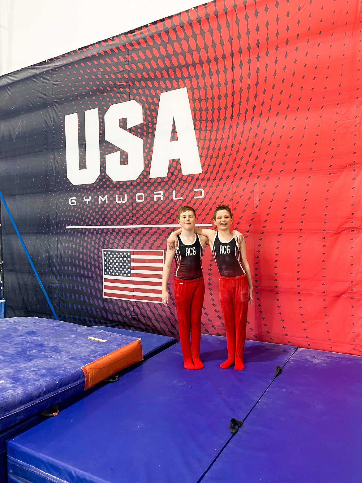 Courtesy photo
Avant Coeur boys Level 4s at the Idaho state gymnastics championships in Moscow. From left are Carson Kenny and Blaide Cotten.