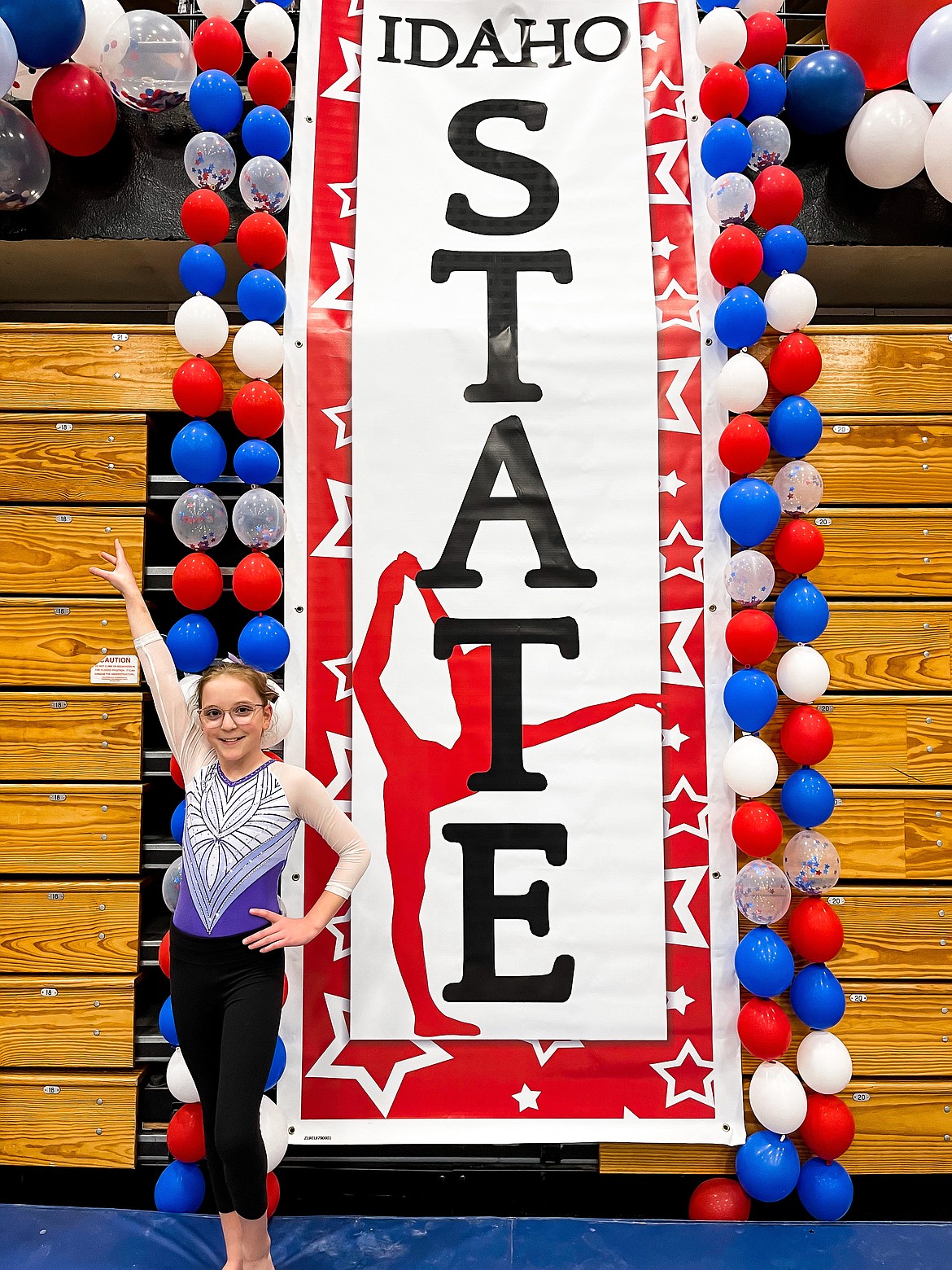 Courtesy photo
Avant Coeur Xcel Junior Gold Lily Kramer at the Idaho state gymnastics championships in Moscow.
