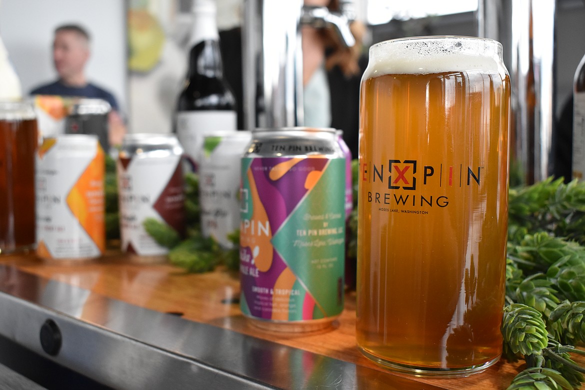 Ten Pin Brewing, who was set up in Windermere K2 Realty, had a variety of their beer on tap and displayed for people to try.