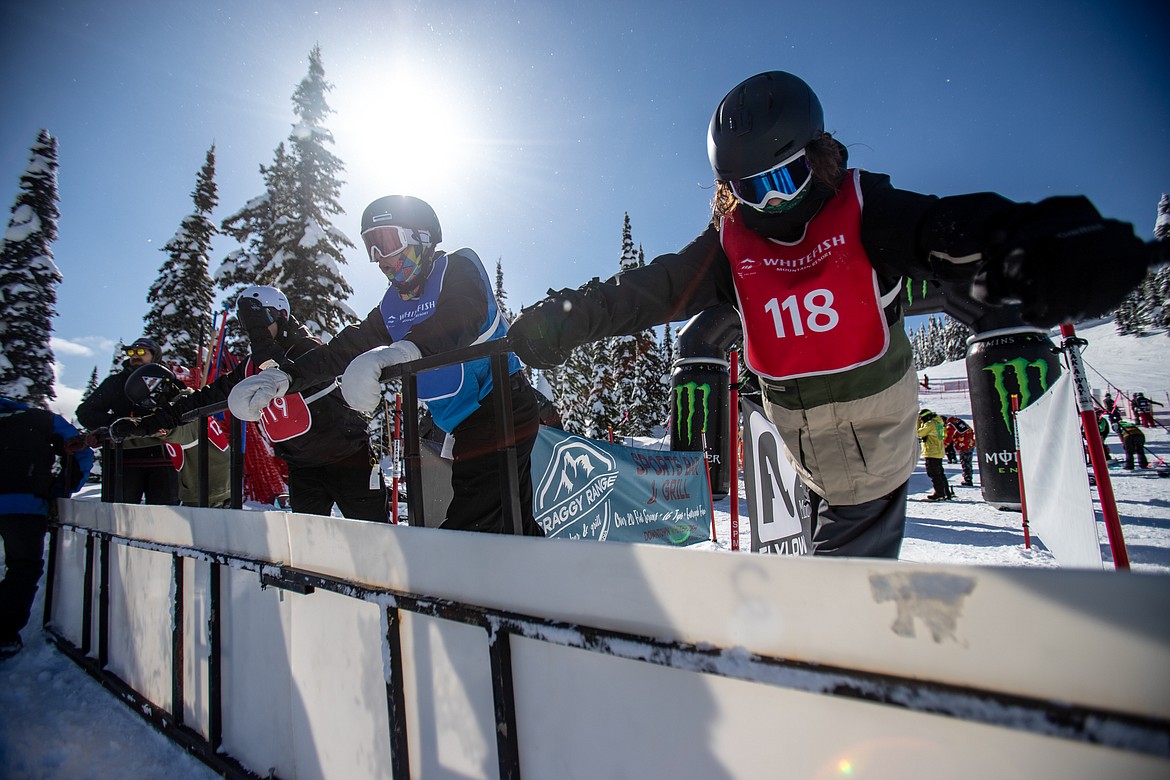 Racers prepare to start their race on Sunday. (JP Edge photo)