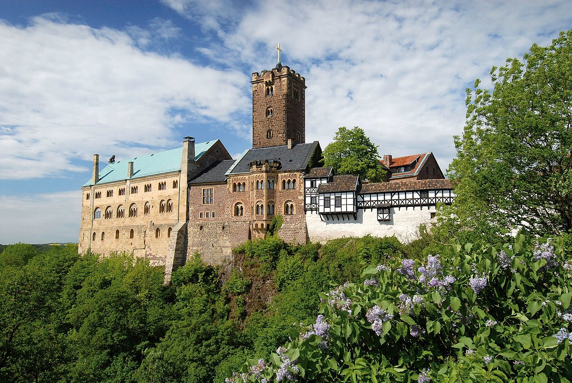 Wartburg Castle in Eisenach where Martin Lutheran spent 10 months in hiding after refusing to recant his 95 Theses before the Diet assembly in Worms, Germany, in 1521.