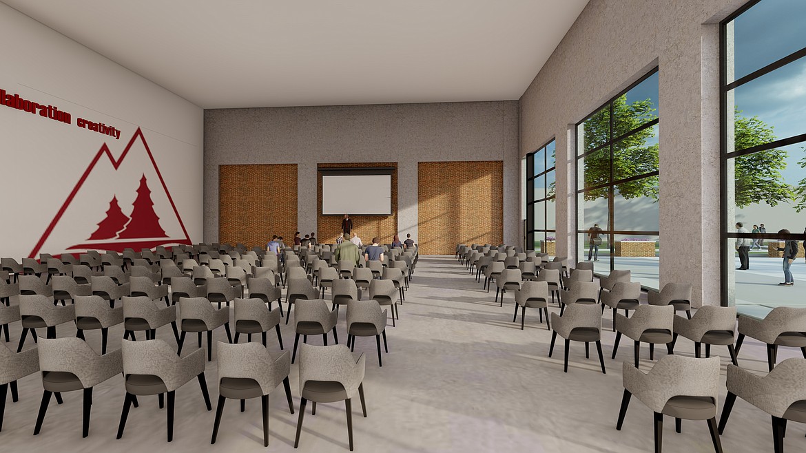 This artist rendering shows a design for a 6,000 square foot remodel in the Hedlund building at North Idaho College. The project awaits governor approval before work can begin, no sooner than after the start of this fiscal year in July. Image courtesy of North Idaho College